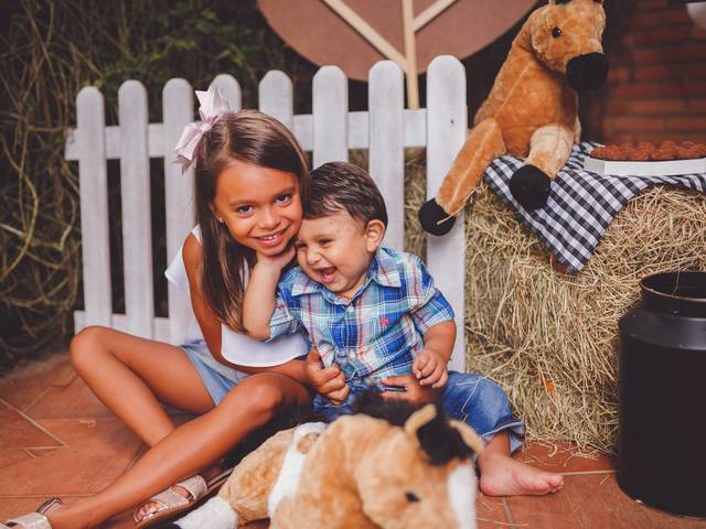 Aniversário/Chá de Bebê de Francesco - 1 ano e Gabi - 7 Anos