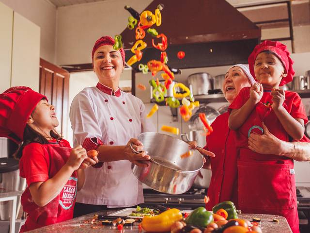 Infantil de Manu e Mateus na Casa das Massas
