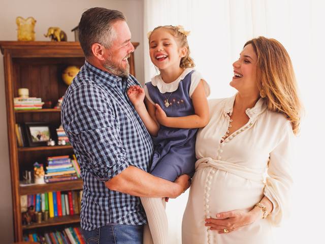 Gestante de Beatriz e Flávio - Clarice e Cecília