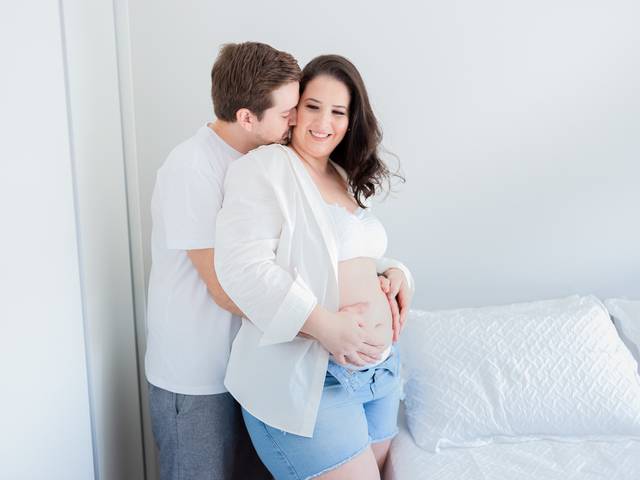 Ensaio Gestante de A espera de Tito