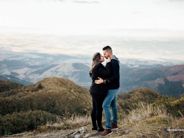 Casal de Ensaio pré wedding em Campos do Jordão