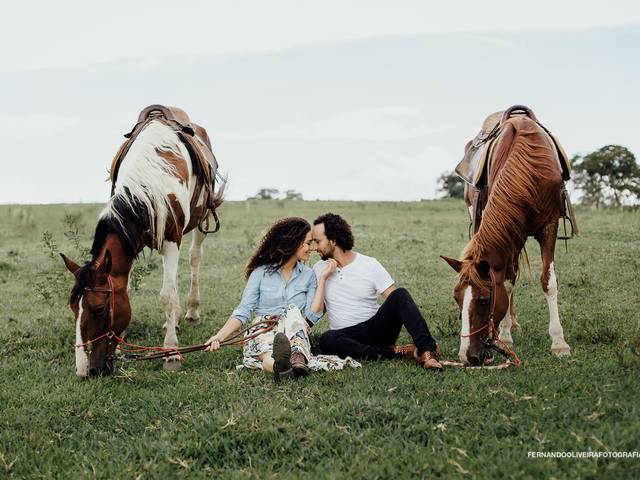 Casal de Pré Wedding na Fazenda