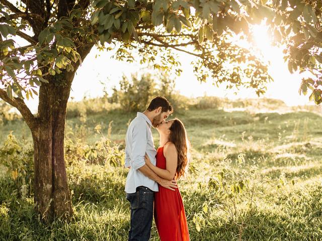 Casal de Ensaio Pre Wedding na Cachoeira