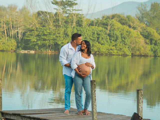 Ensaio gestante de Ensaio Gestante Praia 