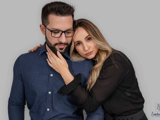 Retratos de Lisandra e Bruno