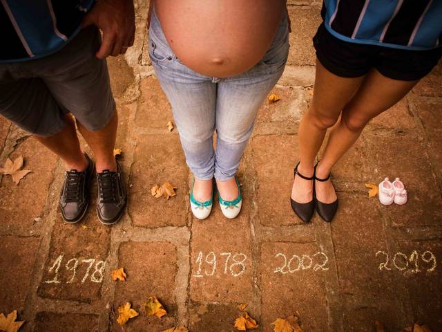 Gestante de Nicole chegando