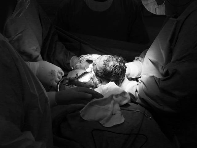 Parto de Melina chegou