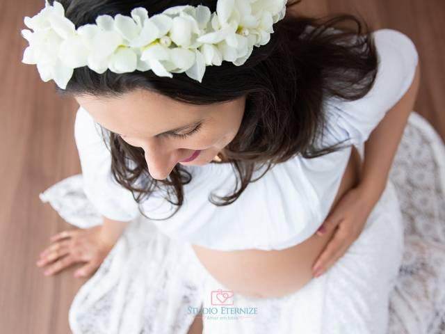 Gestante de O nascimento de uma mãe - Gestante Elainy