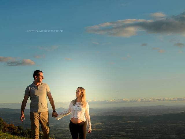 Gestante e Família de Eliege e Mateus