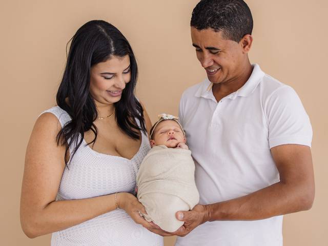 Família de Ensaio Newborn Elisa