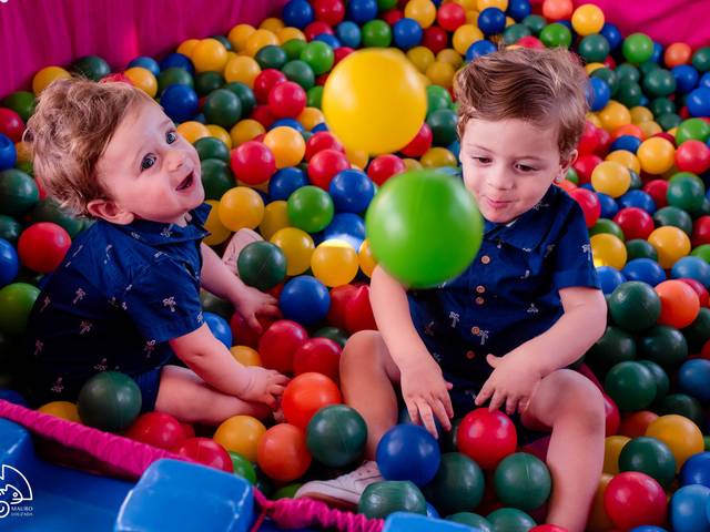 Aniversário Infantil de Thales e Matteo - Aniversário de 1 e 2 anos