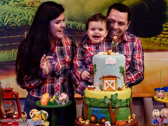 Aniversário Infantil de Fotografia de Aniversário - Davi - 1 ano