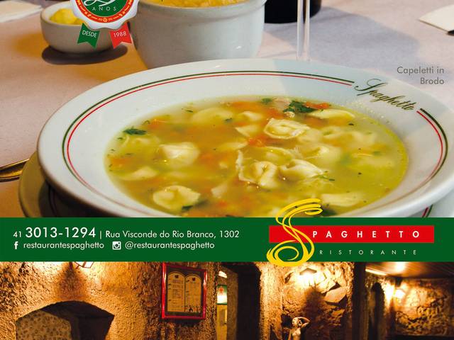 publicidade de Spaghetto Ristorante