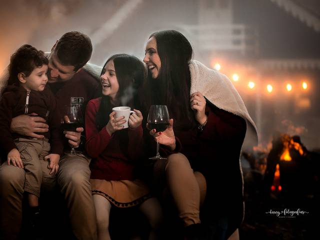 Ensaio de Família de Nicole, Xande, Sofia e Otávio