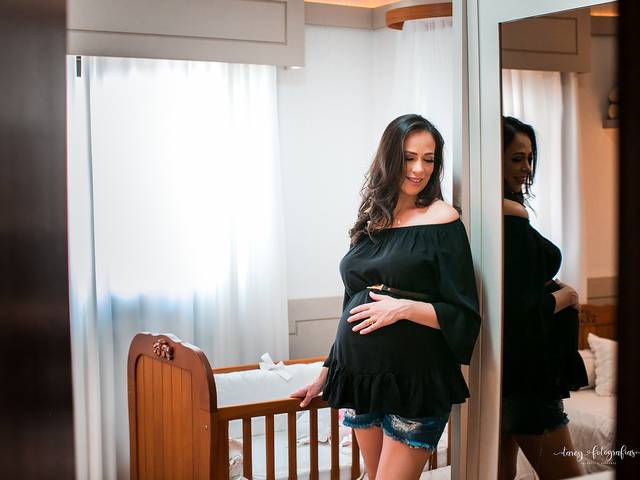 Gestante de Darjy, Samuel e Antônia | Doce espera pela Luísa