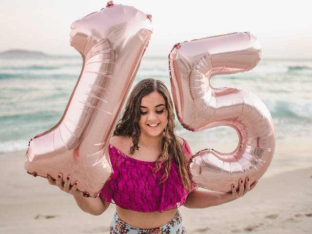 Ensaio 15 Anos de Ensaio de 15 Anos | Ana Luiza | Praia | Parque de Diversões | Maracanã