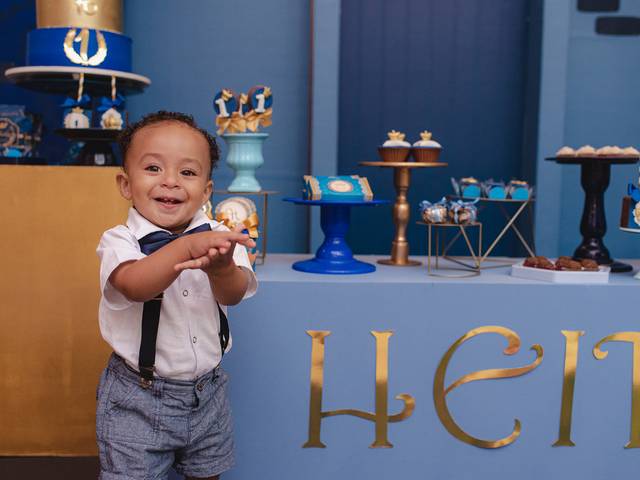 Aniversário Infantil de 01 Ano Heitor - Festa Realeza - Espaço Festejar