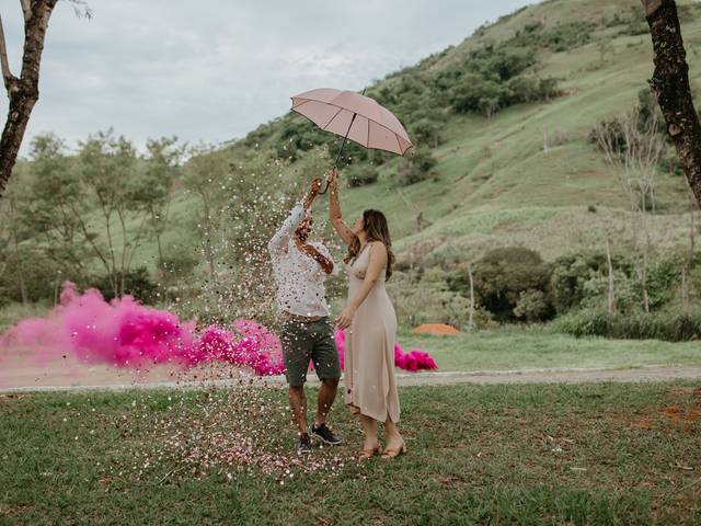 Ensaio Gestante de Ensaio Revelação - Cris e Paolo