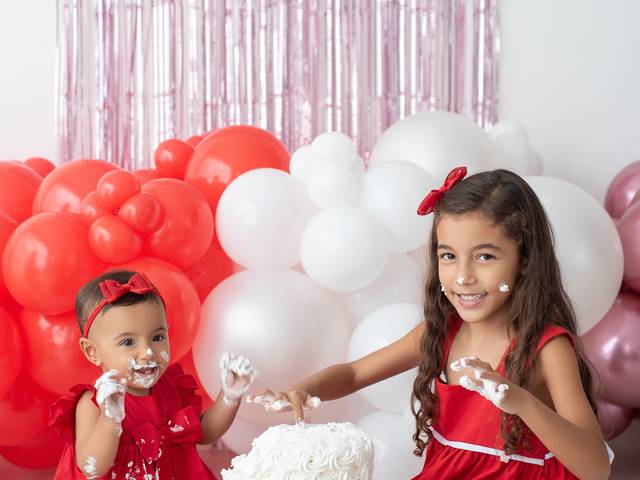 Ensaio infantil  de Antonella e Catarina - 7 anos e 1 ano