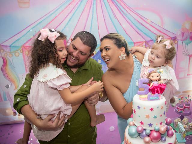 Festa Infantil de Olívia e Manuela - 1 e 5 anos