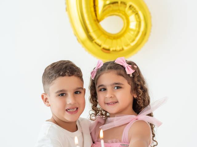 Ensaio infantil  de Nina e Bento - ensaio 6 anos