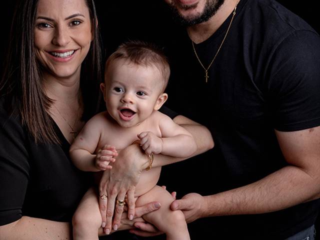 Ensaio Bebê e família de Théo