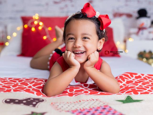 Mini Ensaios de Natal da Júlia