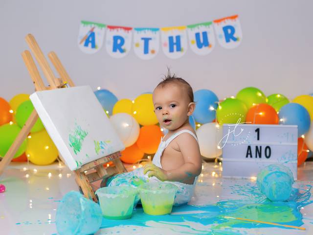 Pintando o 7 de Arthur