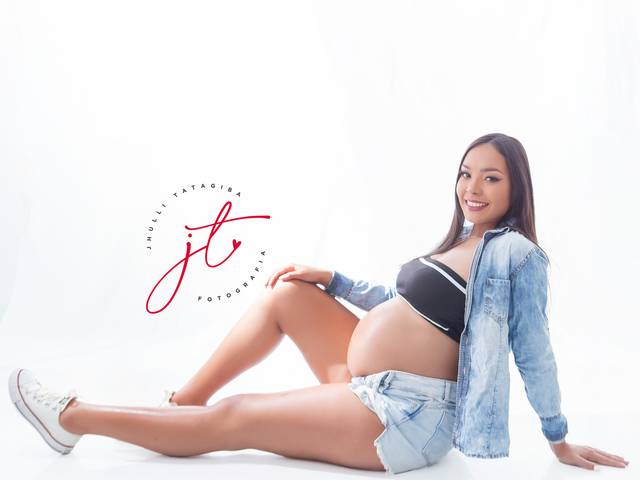 Gestante de à espera da Angel