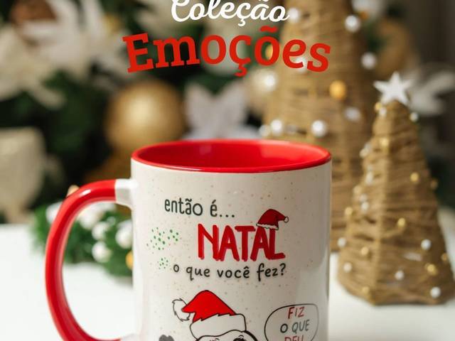 Canecas de Coleção: EMOÇÕES, canecas de Natal