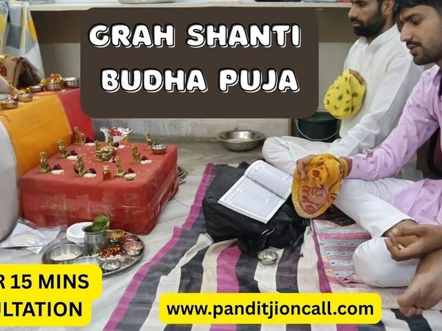 Pooja of Online Budha Puja by Pandit Ji | Grah Shanti Puja Booking Made Easy