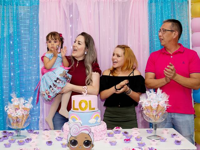 aniversários de 3 aninhos de Júlia