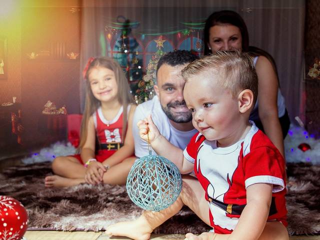 Ensaio infantil de Natal