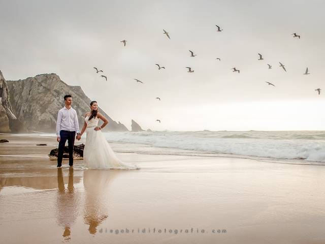 Trash the Dress de Ensaio Fotográfico em Lisboa | Laís e Daneil