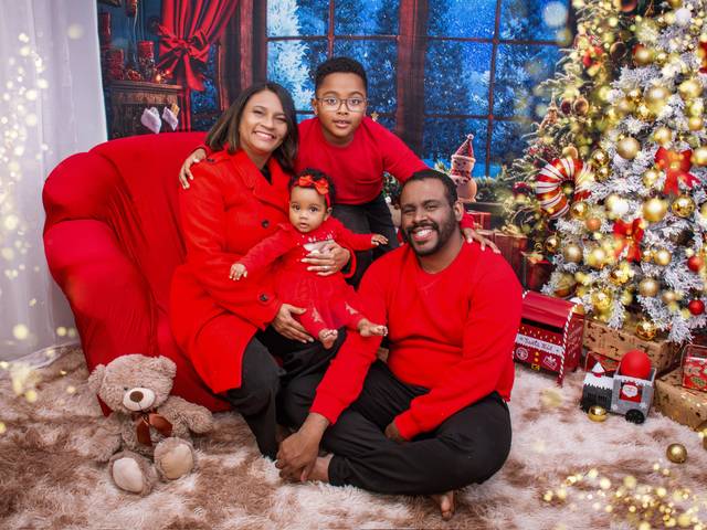 Ensaio Infantil de  Natal da Eloa e familia