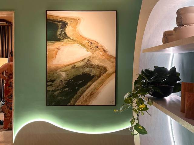 Na parede  de Casa Cor 