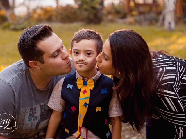 Ensaio Família de Dudu com seus papais Rafael e Renata - Ensaio Família