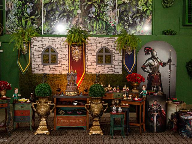 Festas Medieval de Davi 8 Anos - Rei Davi 