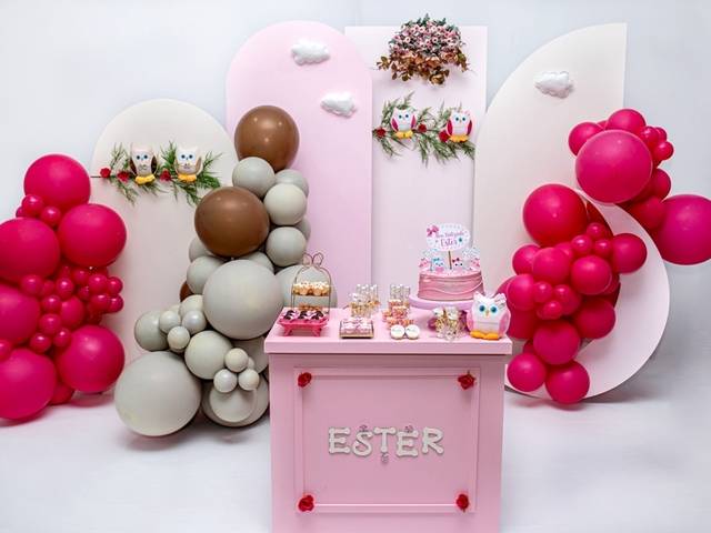 Festas Medieval de Batizado Ester decoração