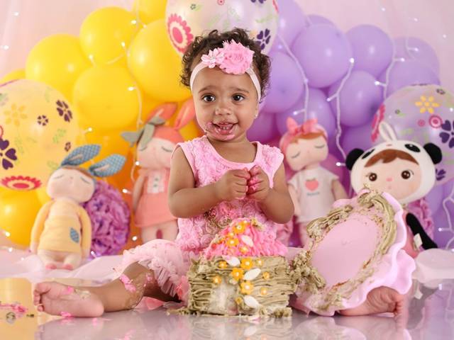 Smash the cake de Maria Cecília 12 meses