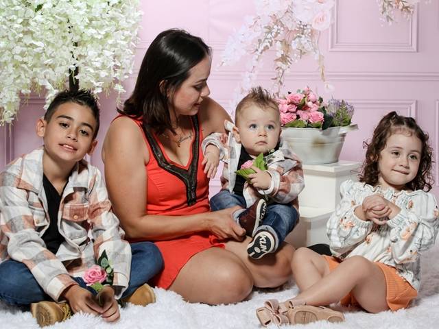 Ensaio Temático de Leo, Luisa, Lucas e mamãe