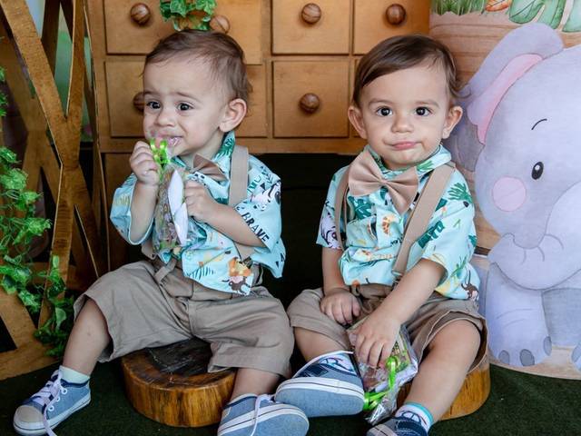 Aniversários de Leonardo e Lorenzo 1 ano