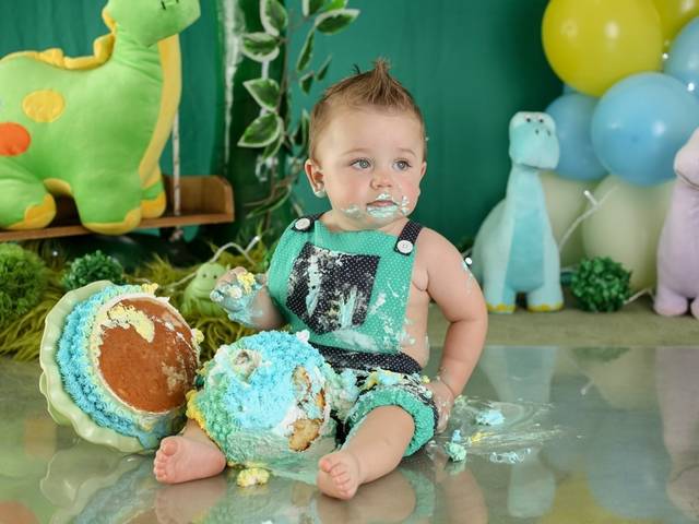 Smash the cake de Leo - Dino Baby