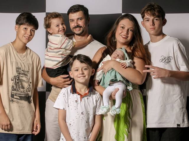Família de Agatha 2 meses