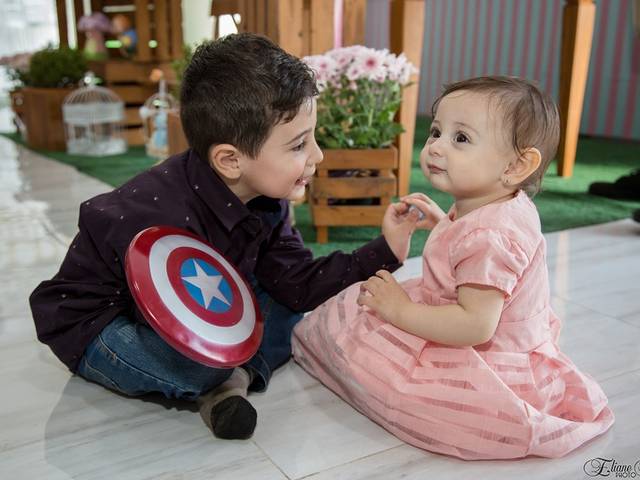 Aniversários de Heloisa 1 Aninho e Heitor 4 anos