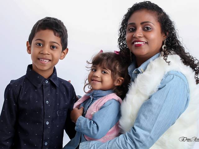 Família de Thailine 2 anos