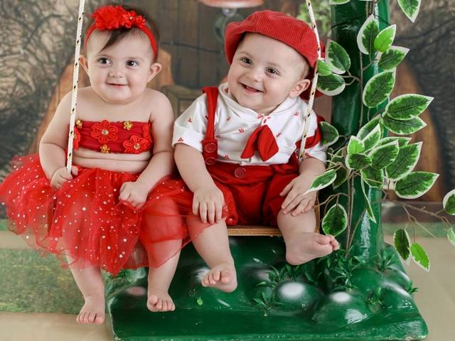 Acompanhamento de Lis e Lucas 7 meses