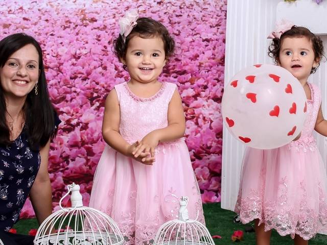 Ensaio Temático de Lara e Manu com mamãe