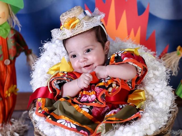 Ensaio Temático de Luiza 3 meses