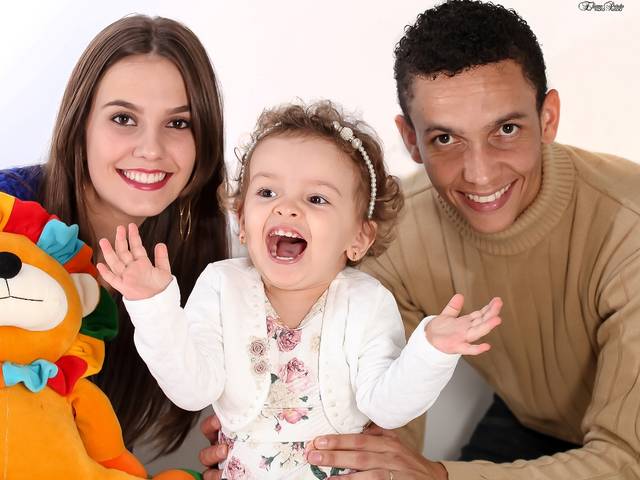 Família de Manuela 2 anos